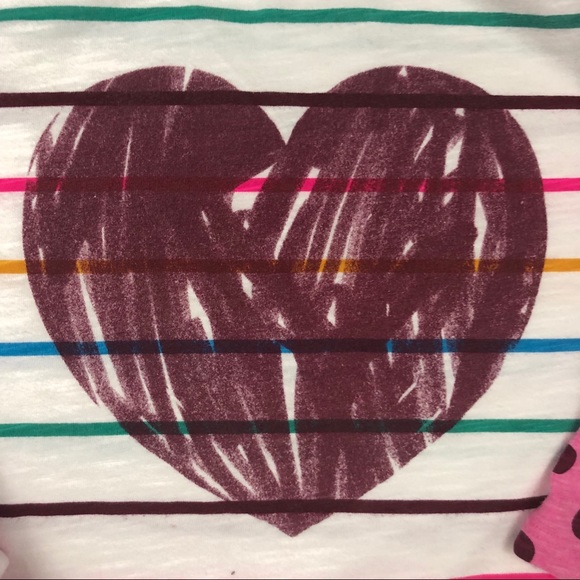 SALE 4/$20 Cat & Jack Heart Stripe Long Sleeve Tee - Picture 3 of 7